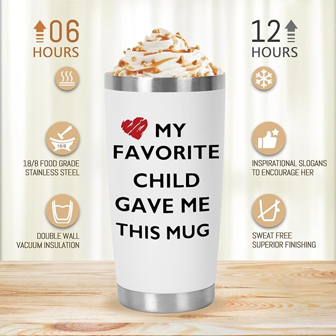 Best Mom Ever Mug, Best Dad Ever Tumbler, Father's Day Gifts for Dad Men, Mother's Day Gift for Mom Women from Daughter Son, Gifts for Grandpa Husband Wife Uncle- Tumbler 20 OZ