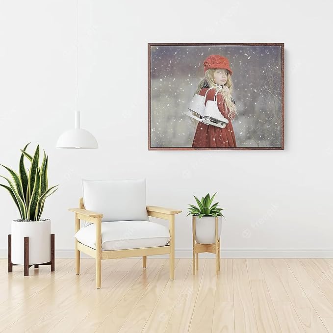 P&L ART. Personalized Custom Canvas Prints: Photo On Canvas Transform Your Photos into Stunning Framed Wall Art Digitally Printed Photo To Canvas Ideal for Home Decor Gifts Keepsakes Walnut 24X36