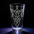 ARWEN EVENSTAR PENDANT Engraved 16oz Pint Glass | Inspired by Tolkien Power Ring and Middle Earth | Great Christmas Gift Idea | Unique Elvish Fantasy Wizard Fantasy Decor!