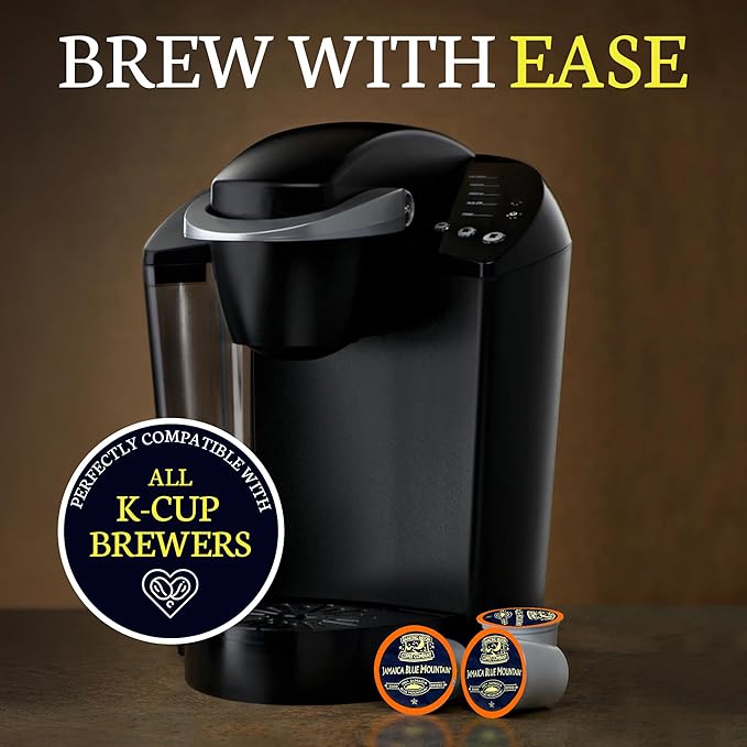 Dancing Moon Coffee Pods - 100% Jamaica Blue Mountain Medium Roast - K-Cup Compatible Keurig Coffee Pods - Small-Batch Crafted, Supports Military Charity