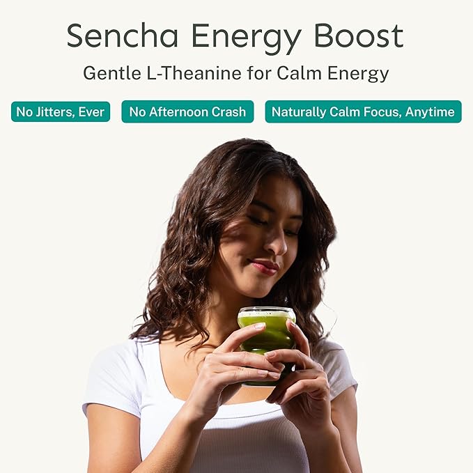 Yu Tea Organic Sencha Green Tea Powder, 30 Instant Packets | Rich in Antioxidants, EGCG, & L-Theanine | Pure Japanese First Harvest Leaf | Low Caffeine & Unsweetened | Single Serve Sticks