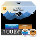 Roast Ridge Single Serve Coffee Pods for Keurig K-Cup Brewers, Variety Pack, Medium Roast, 100 Count (50 each: French Vanilla, Hazelnut)