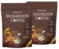 Mushroom Coffee, Instant Mushroom Coffee with 6 Mushrooms Lion’s Mane, Cordyceps, Turkey Tail & Other for Energy, Focus, Digestion, Immunity, 30 Servings (2 Pack)