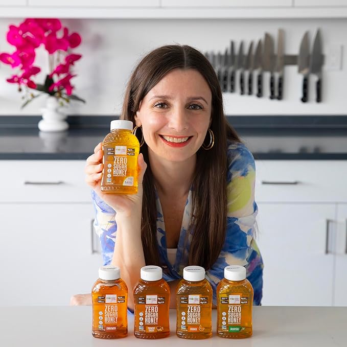 Wholesome Yum Turmeric Ginger Zero Sugar Honey Substitute (Keto) - Natural Sugar Free Honey Alternative With Monk Fruit & Allulose - 0 Net Carbs, Non-GMO, Gluten Free, No Aftertaste (11 oz)