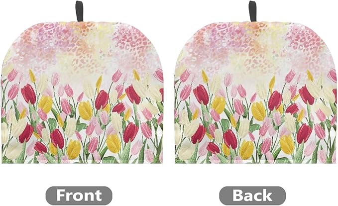 Tulips Tea Pot Cover Keep Warm Teapot Insulation Cover Pink Teapot Cover Water-Resistant Teapot Dust Protector Small Tea Cozies Covers