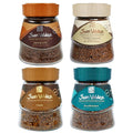 Juan Valdez Freeze-Dried Instant Coffee Bundle - Regular (3.5 oz), Decaf (3.5 oz), Dulce de Leche (3.35 oz) & Vanilla Cinnamon (3.35 oz) | 100% Colombian Arabica Beans | Premium Colombian Coffee