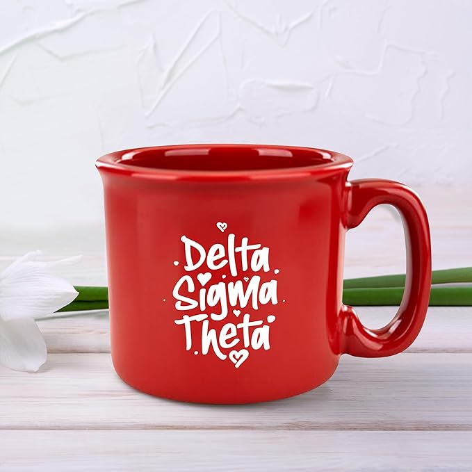Delta Sigma Theta Sorority Paraphernalia - Official Vendor - 15oz Campfire Mug - Oo Oop