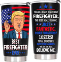 Firefighter Gifts for Men, Fireman Gifts for Firefighters Men - Firefighter Christmas Gift for Fire Fighter, 20 OZ Firemen Stainless Steel Insulated Travel Coffee Tumbler Cup