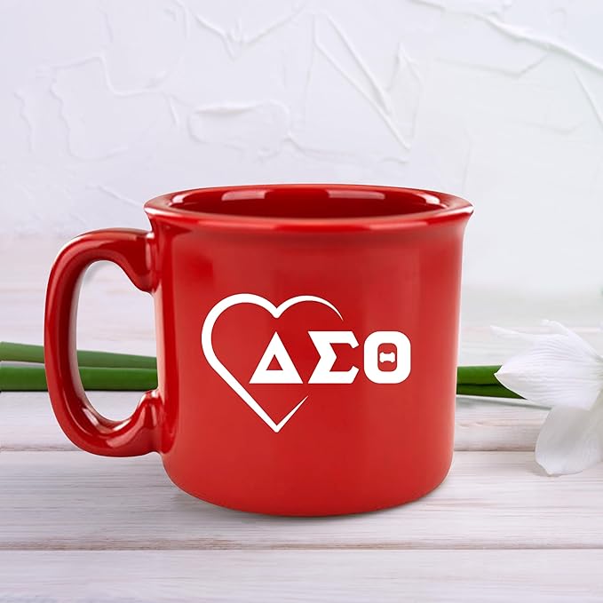 BBGreek Delta Sigma Theta Sorority Paraphernalia - Official Vendor - 15oz Campfire Mug - 1913 Greek Letters