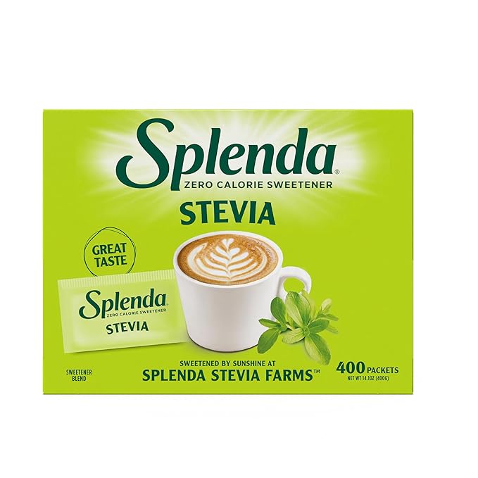 SPLENDA Stevia Zero Calorie Sweetener, Sugar Substitute Packets, 400 Count (Pack of 1)