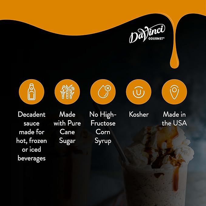 DaVinci Gourmet Caramel Sauce, 64 Fluid Ounces (Pack of 1)