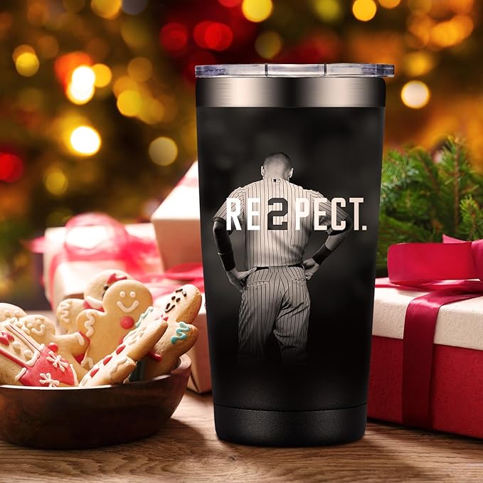 BIRGILT Derek New York Jeter Baseball Gifts -I Love It When People Doubt Me Motivational Quote, Baseball Gifts for Men - Tumbler Cup 20oz