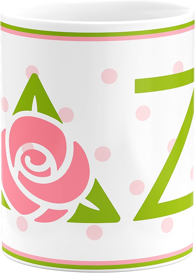 Delta Zeta Ceramic Coffee Mug 11 OZ Tea Cup (Delta Zeta - 1)