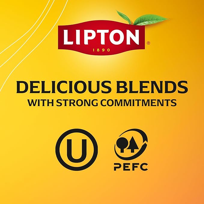 Lipton Peach Paradise Tea Bags, Caffeine Free Tea, Fruit and Herbal Tea, Individually Wrapped, 80 Total tea Bags (20ct - Pack of 4)