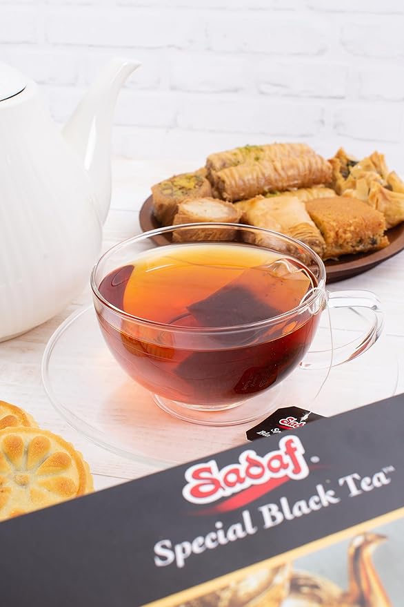 Sadaf Special Black Tea Bags - Pure Ceylon Black Tea - Product harvested in Sry Lanka - Kosher - 50 Bags