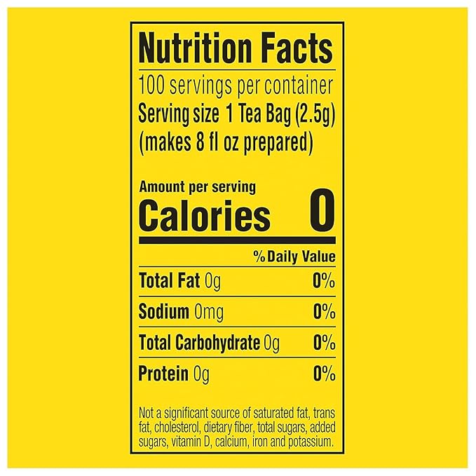 Black Tea Bags, Hot or Iced Tea Bags 100 Count - Individually Wrapped Bold Classic Flavor - Home Office Breakfast Travel Event Holiday