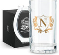 Onebttl Personalized Beer Stein Mug - 17 oz Heavy Beer Stein with Handle for Men - Boss Birthday &
