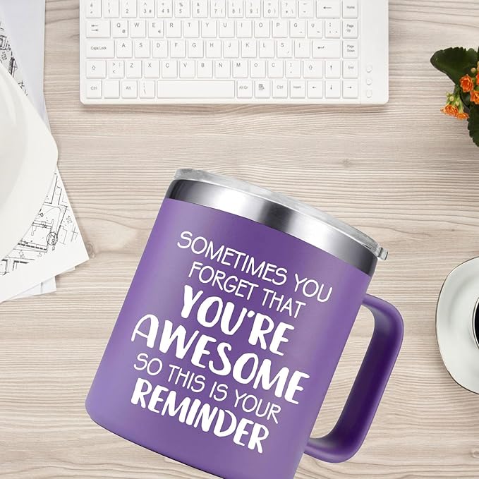 Christmas Gifts for Women - Sometimes You Forget You Are Awesome Mug - Inspirational Birthday Presents for Women Sister Mom Daughter, Teacher Gifts