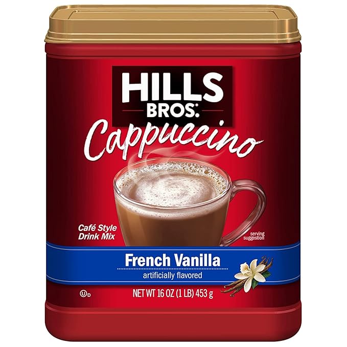 Hills Bros. Flavor Coffee (French Vanilla, 16 Ounce (Pack of 4)