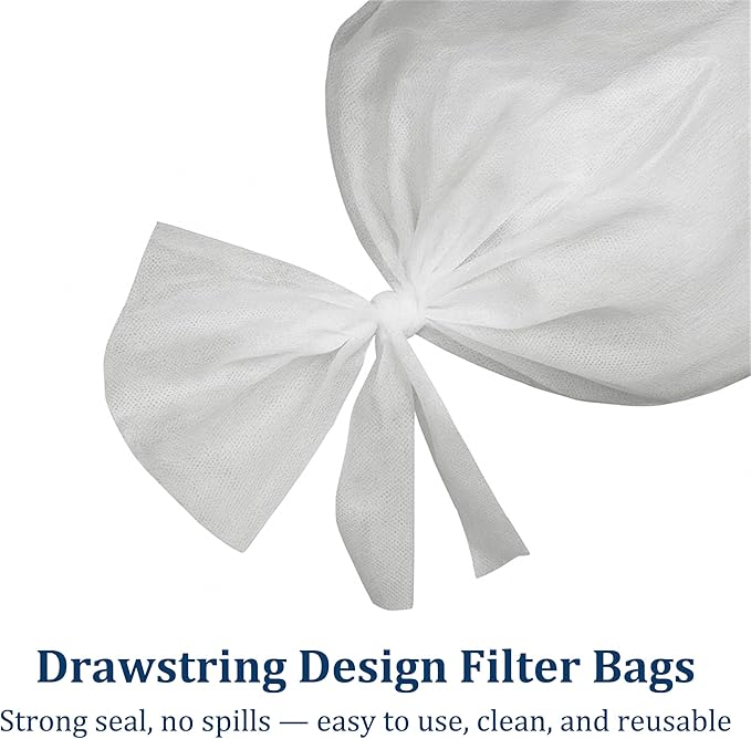 50 Pack 20" x 20" Cold Brew Coffee Filter Bags, Extra Large Disposable Brewing Bags, Non-Woven Fabric Mesh for 1-5 Gallon Cold Brew Systems, Tea, Juice, Home & Commercial Use