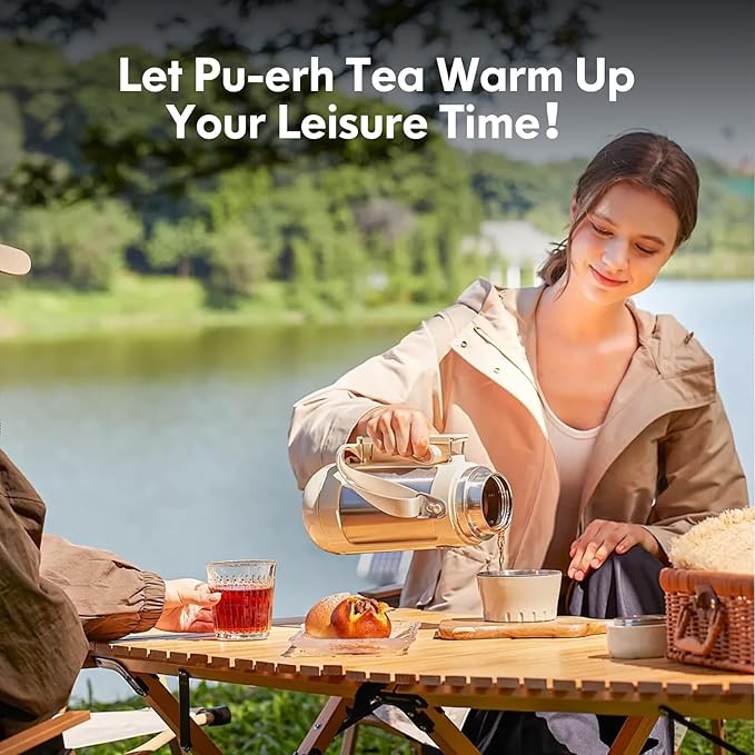 YUANSHENG Pu erh Tea Organic Loose Leaf, Chinese Yunnan Aged Fermented Black Tea, USDA Organic Ripe Puerh Tea, Rich Antioxidants, Deep Earthy Flavor, Digestive Health & Wellness Tea, 7.76 Oz