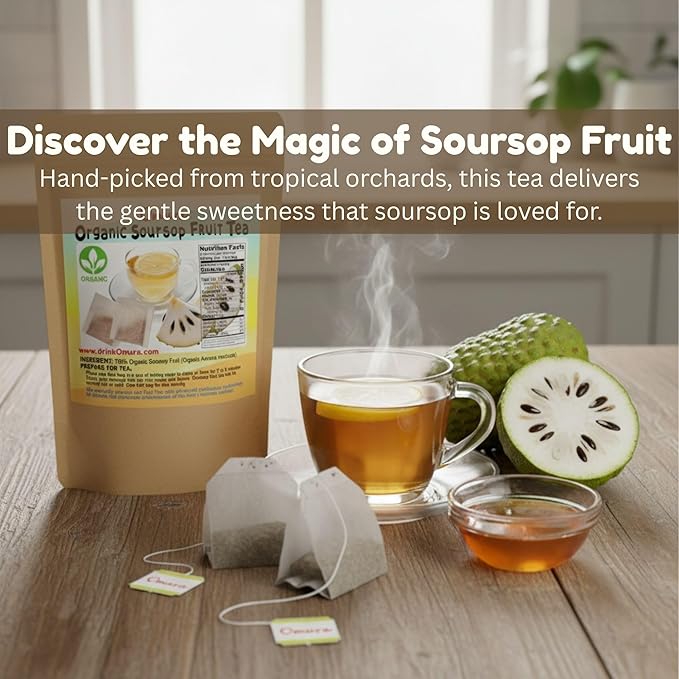 Omura Soursop Guanabana Fruit Tea (SOURSOP-FRUIT 25-TEA-BAGS)