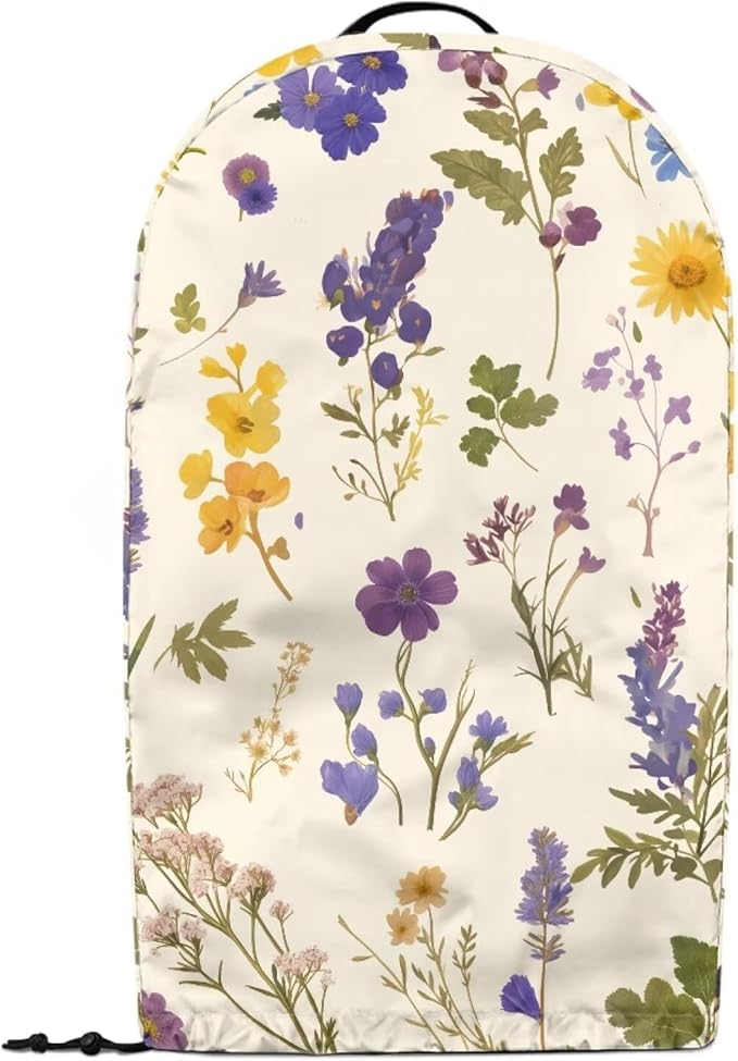 Wildflower Blender Cover for Kitchen Small Appliance Dustproof Cover Washable Foldable Coffee Appliance Covers with Durable Handle