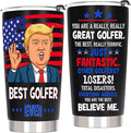 Golf Gifts for Men, Gifts for Golfer - Funny Golf Christmas Gift, 20 OZ Golfer Stainless Steel Insulated Travel Coffee Tumbler Cup
