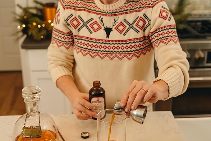 Bittermilk No.7 Gingerbread Old Fashioned Mix, All Natural Non Alcoholic Handcrafted Cocktail Mixer, More Complex than Bitters & Simple Syrup, 8.5oz