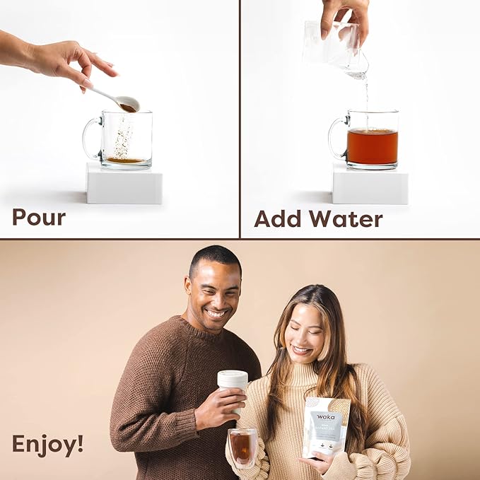 Waka Instant Tea Mix, 3 Bag Bundle - 100% Tea Leaves, No Additives, Unsweetened Tea Powders - Kenyan Black, Classic Green, Raspberry Flavored Green (4.5oz Each)