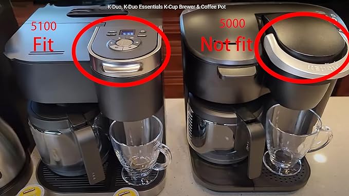 12 Cups Coffee Pot Replacement ONLY Compatible for KEURIG K-DUO 12 Cups Coffee Machine 5100 Model (Not compatible with Keurig other coffee makers)