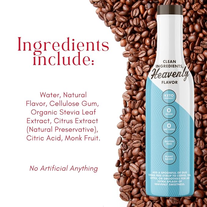 Sugar Free 3pk Toasted Marshmallow Sinless Syrup- Stevia Based, No Sugar Alcohols or Sucralose, No Artificial Sweeteners, Natural Ingredients, Coffee Tea Cocoa Dessert, Keto Friendly, 3 Pack
