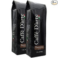Caffe D'arte Taormina Whole Bean Espresso Coffee – Italian Roast, Full-Bodied & Smooth Flavor – Perfect for Espresso, Cappuccinos & Mochas - 1 Pound, Pack of 2