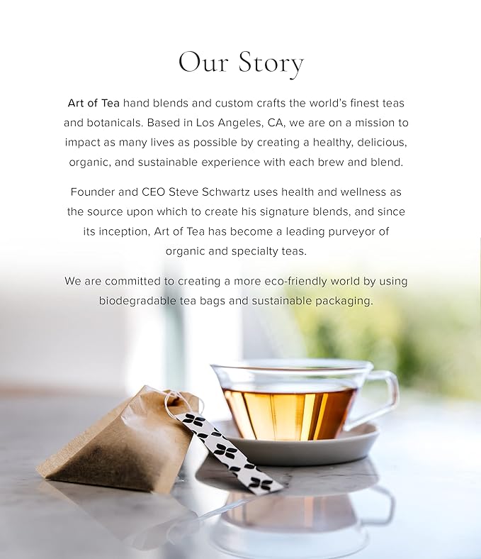 Art of Tea | Organic Sleep Tea (Chamomile Tea with Valerian and Spearmint) | 50 Count | Relaxtion and Sleepy Time tea