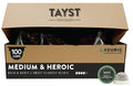 Tayst Coffee Pods, Medium & Heroic Medium Roast, K Cups Compatible with Keurig Coffee Maker, Sustainable Single Serve, Pack of 100