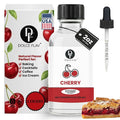 Dolce Flav Natural Cherry Extract – 2 oz Water-Soluble Pure Cherry Flavoring Drops for Baking, Drinks & Desserts | Highly Concentrated | Sugar Free | Allergen Free | Made in USA