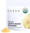 KOYAH - Organic USA Lion's Mane Mushroom Powder - 80 Servings - 100% Fruiting Body, Freeze-Dried, 3rd Party Tested for Beta-Glucans, Non-GMO, Vegan. Brain & Nerve Support. Immune Support.