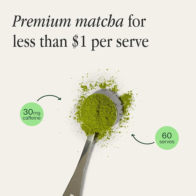 Morning Made Strawberry Flavoured Ceremonial Grade Matcha Powder | 8.46oz (240g) Resealable Tin | 60 Servings Premium Japanese Green Tea | Sweetened with Organic Sugar | Rich in Antioxidants & Energy Boosting