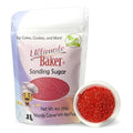 Ultimate Baker - Sanding Sugar, Red - Vibrant, Naturally Colored Baking & Decorating Sugar, Perfect for Sprinkling on Cakes, Desserts & Confections, Medium Crystal - 4oz