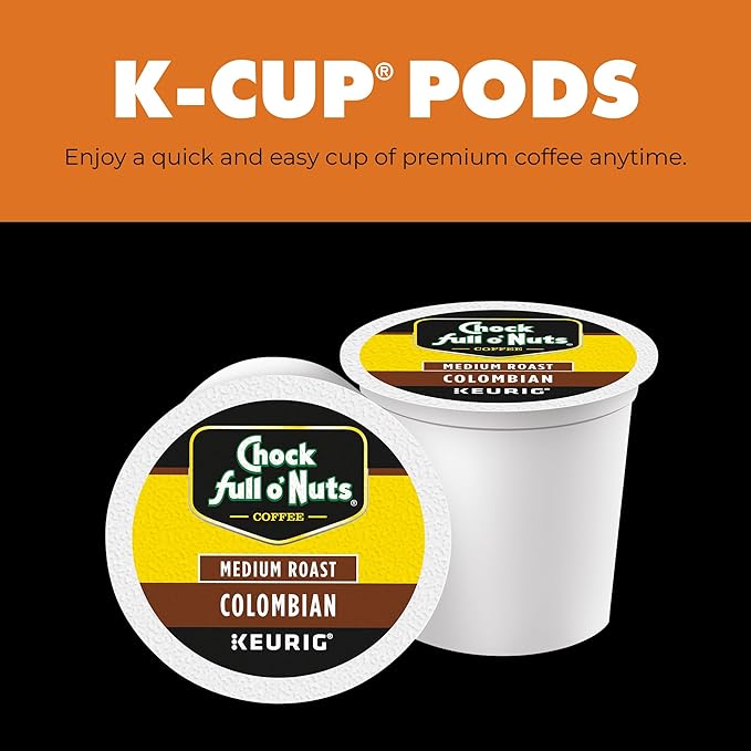 Chock Full o' Nuts Variety Pack Keurig K-Cup Pods for Keurig Brewers – Premium Arabica, Mild, Medium and Dark Roast – Single Serve – 4 Packs of 12 K-Cup Pods