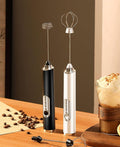 Milk Frother Handheld for Coffee,Milk Frothers,Coffee Mixer,Multi-Functional Electric Milk Foam Maker with 3 Heads 3 Speed for Lattes,Mini Hand-Held Whisk For Home Use,Milk Foam Maker (black)