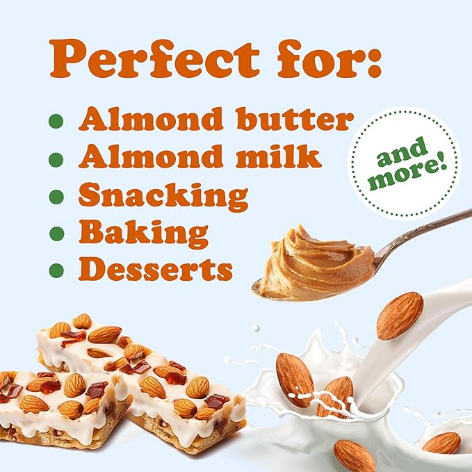 Food to Live Organic California Almonds, 2 Pounds – Non-GMO, Whole, Unsalted, Unroasted, Keto, Vegan Nuts in Bulk. Rich in Vitamin E. Snack. Great for Almond Milk and Butter, Desserts and Trail Mixes
