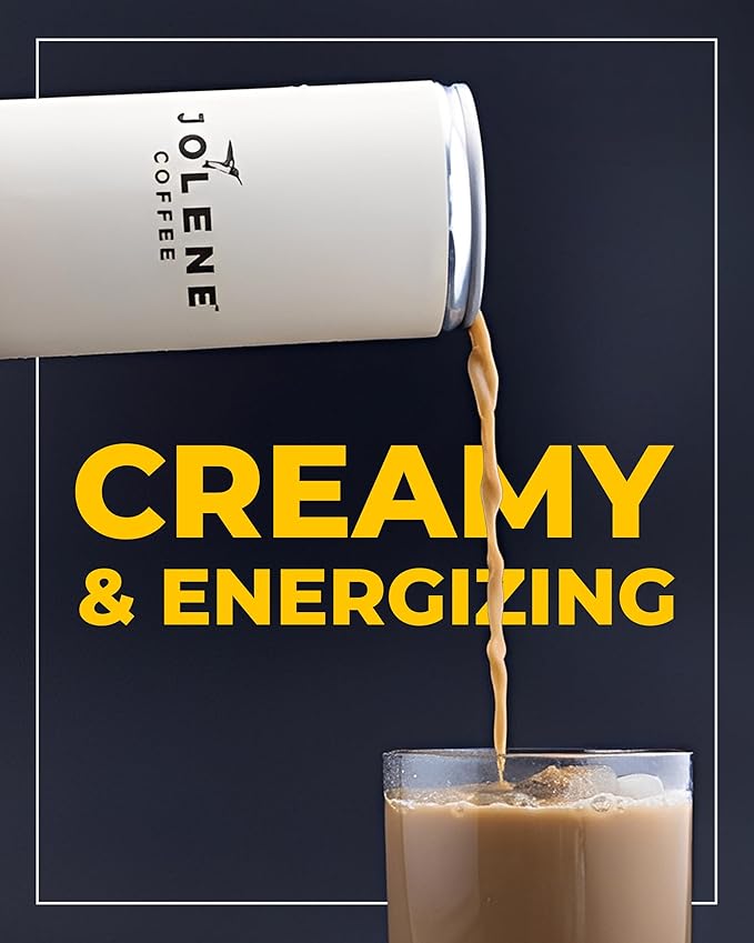 Jolene Coffee – Oat Milk Latte | 8oz Cans | Smooth, Bold, Dairy-Free, Gluten-Free, Non-GMO (12 Cans, Oat Milk Latte)