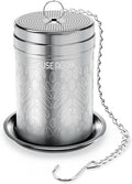 House Again Tea Strainers for Loose Tea, Extra Fine Mesh Tea Infuser, Updated Slim Threaded Lid & 304 Stainless Steel, Tea Ball Filter Bags Diffusers, Loose Leaf Tea Steeper for Brew Spices
