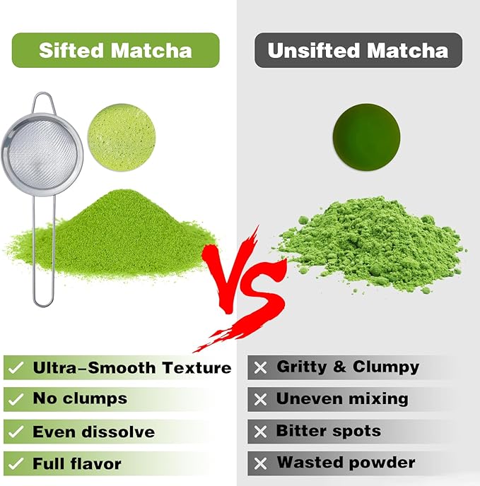 Matcha Whisk Set, Premium Ceramic Bowl with Spout, Bamboo Whisk, Chasen Holder, Sifter, Scoop, Complete Tea Making Kit for Matcha Lovers Christmas, Beginner Starter Set Matcha Tea Gift Green