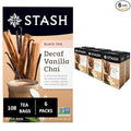 Stash Tea Decaf Vanilla Chai Tea, 6 Boxes With 18 Tea Bags Each (108 Tea Bags Total)