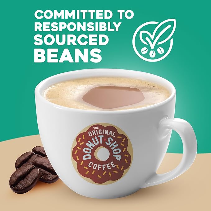 The Original Donut Shop Dark Coffee, Keurig Single-Serve K-Cup Pods, Dark Roast, 96 Count