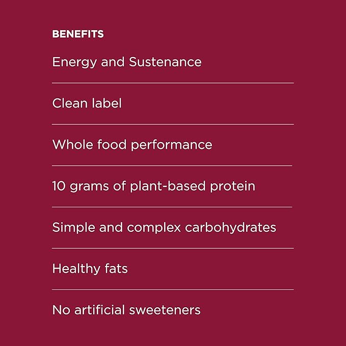 POSSIBLE Snack Bar - Organic Energy Bars with 10g of Plant-Based Protein - Vegan, Gluten-Free, Non-Dairy, USDA Organic - Healthy Fats - Clean Label - 1 Box, 12 Servings - Strawberry Beet Almond