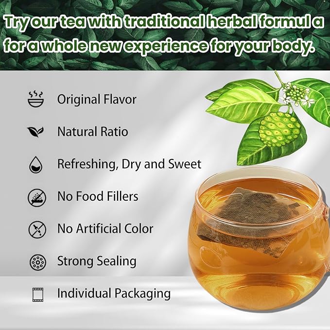 Natural Soursop Graviola Leaf Tea Bags, 100% Pure from Soursop Leaves, Handmade