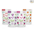 Stevita Hard Candy, Variety Pack - 4 Resealable Pouches - Strawberry, Cherry, Orange & Grape Flavors - Sugar & Aspartame Free - Naturally Flavored & Sweetened - Non-GMO, Gluten Free, Keto Friendly